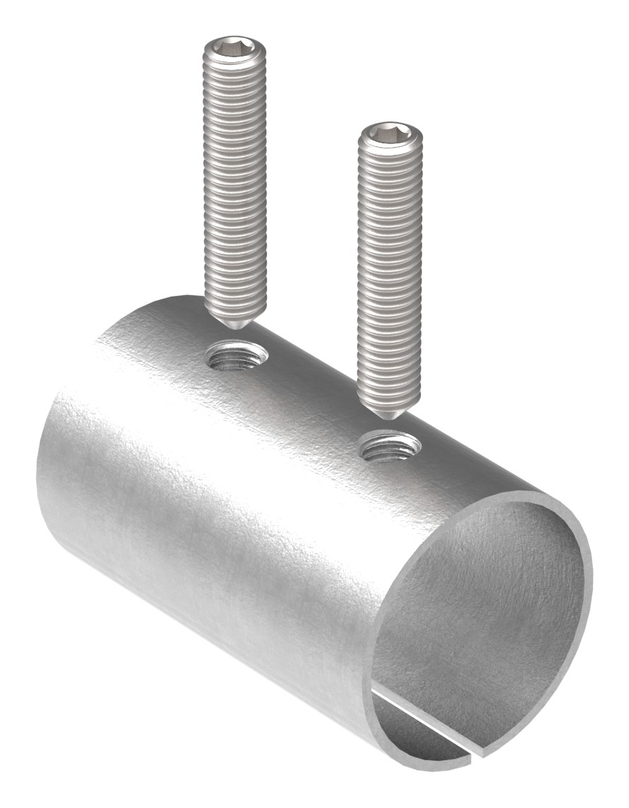 Verbindungshülse für Rohr 42,4x2,5mm, V2A