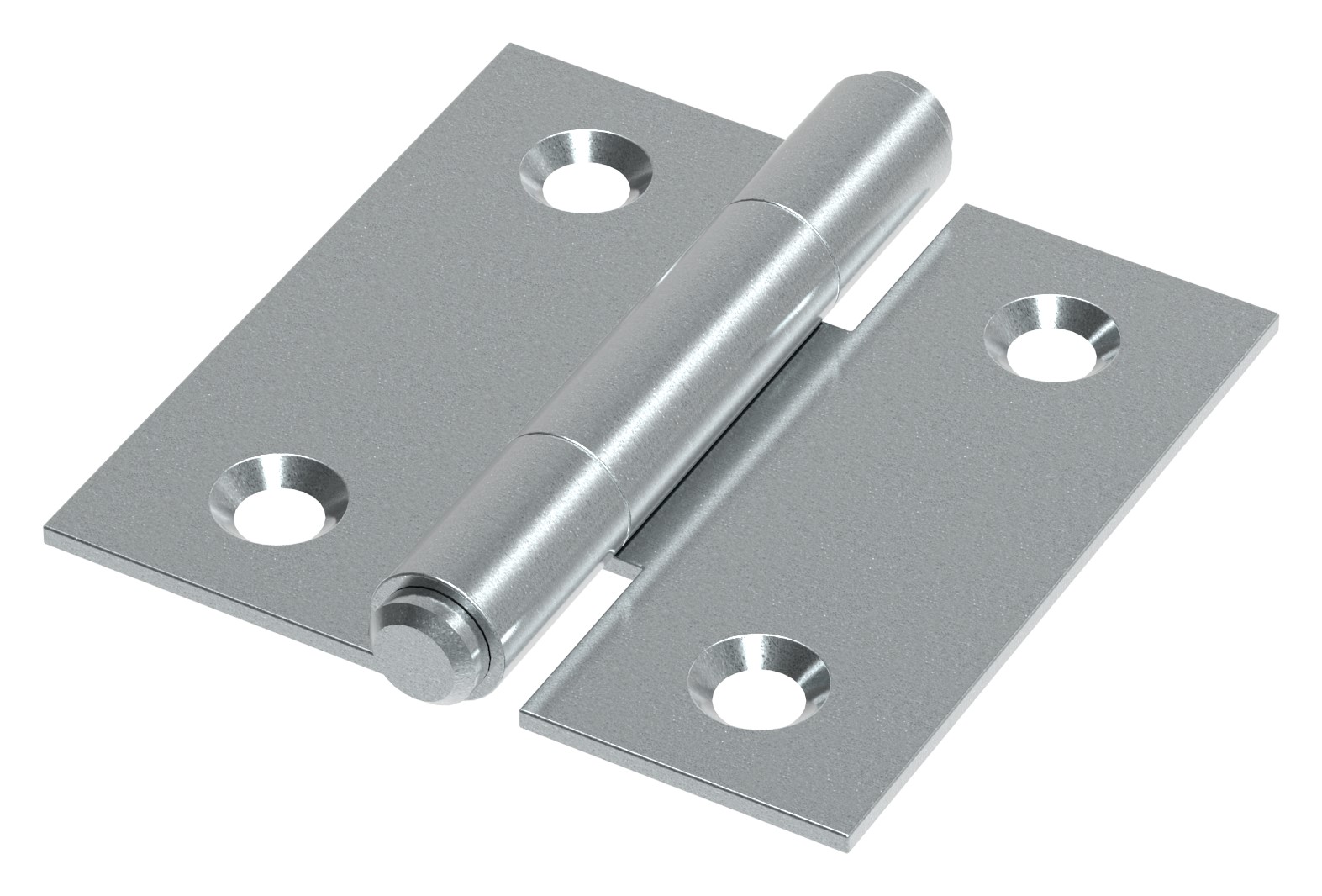 Scharnier 30x30mm mit festem Zapfen