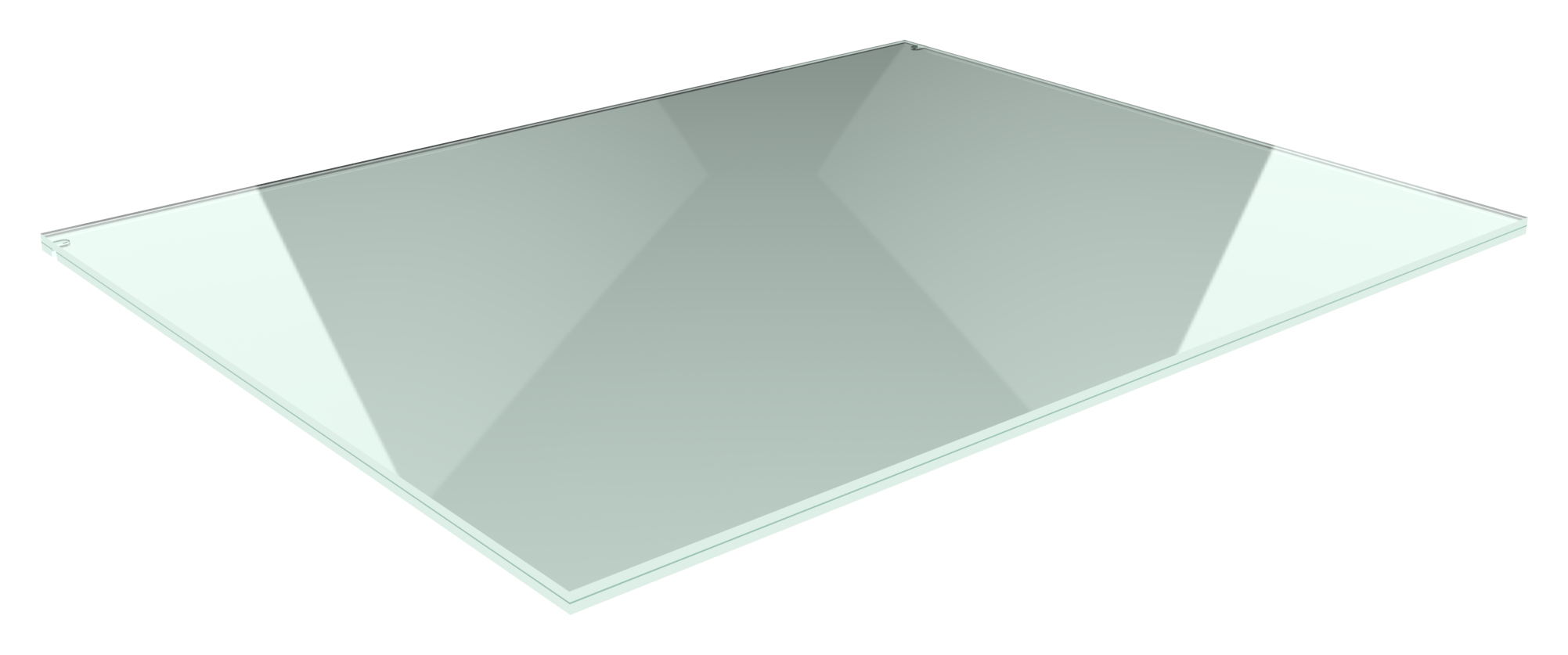 Eleganza canopy Glas: 1400x1200mm VSG aus 2x10mm TVG mit 1,52mm PVB