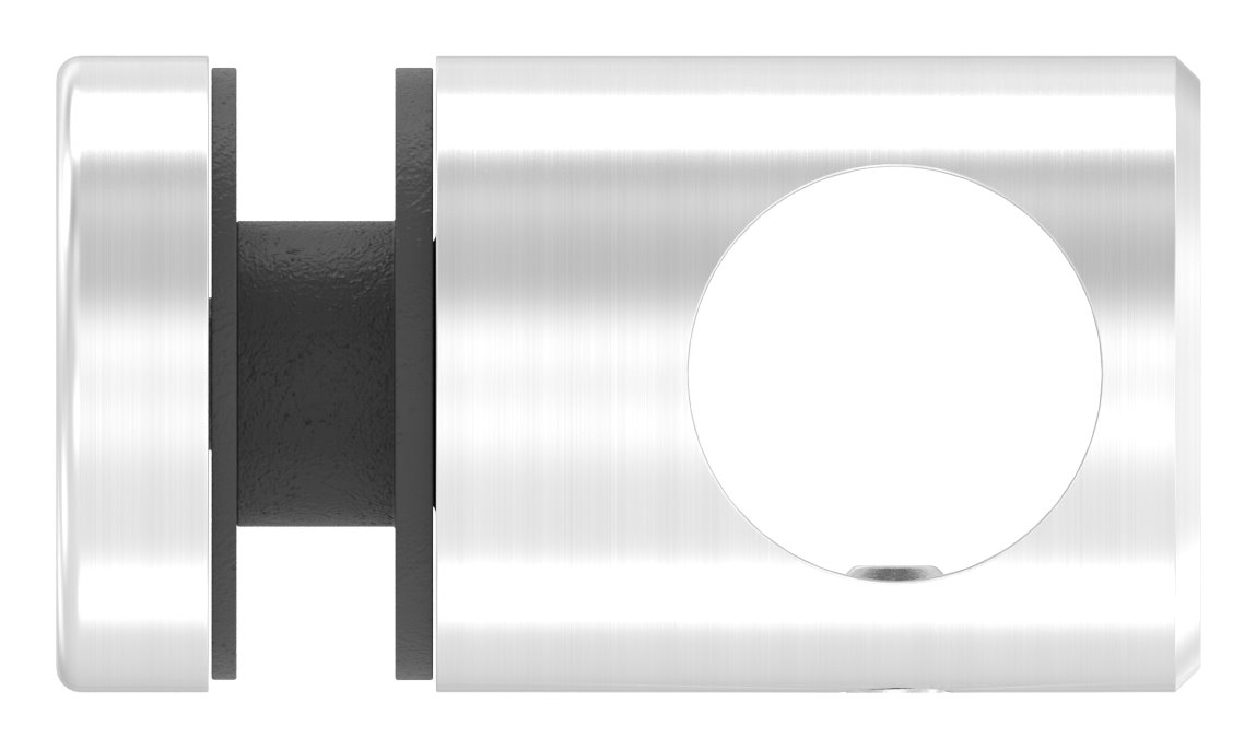 Querstab-Glashalter  Ø25mm für 16mm Rund, für Glas 6-12,76mm, V2A