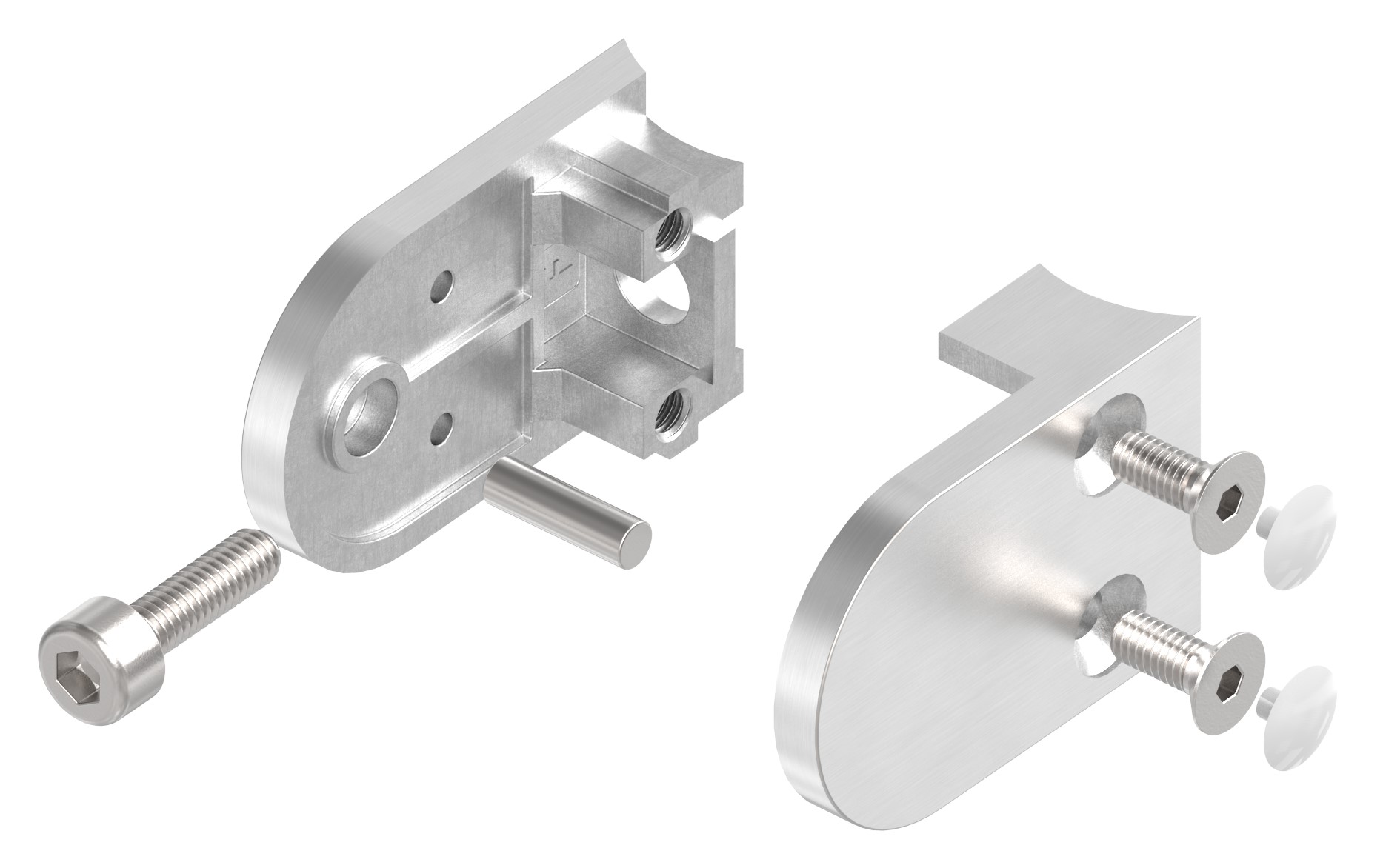 Glasklemme Mod. 16, Anschluss: 26,9mm, V4A Glasklemme Mod. 16, Anschluss: 26,9mm, V4A