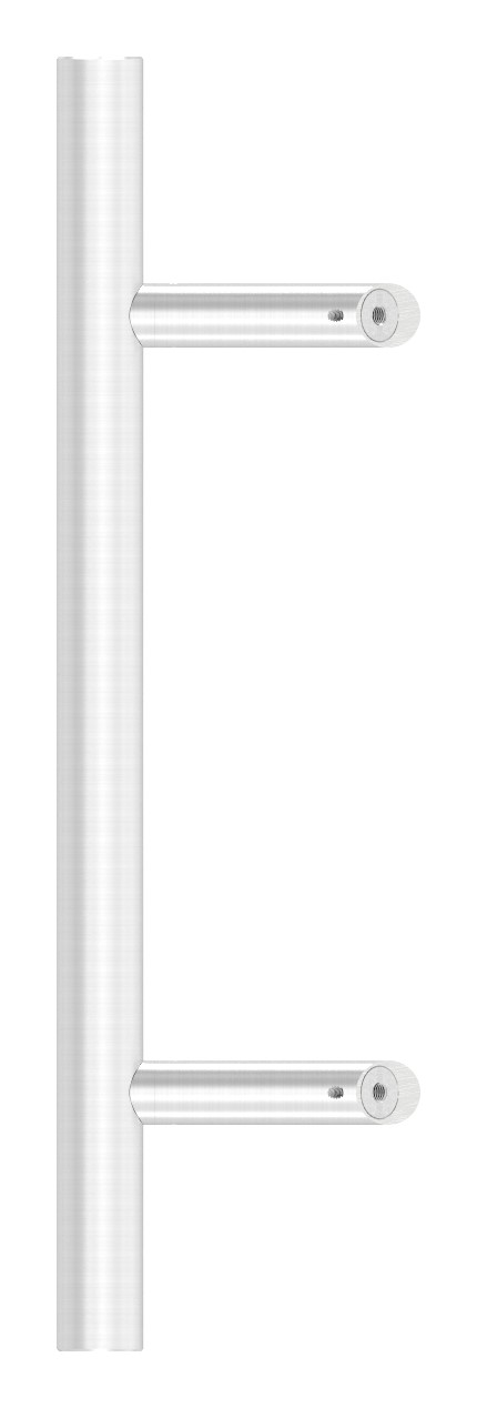 Stoßgriff inkl. Halter mit 45° Schräge 45° mit L: 500mm, V2A Stoßgriff inkl. Halter mit 45° Schräge 45° mit L: 500mm, V2A