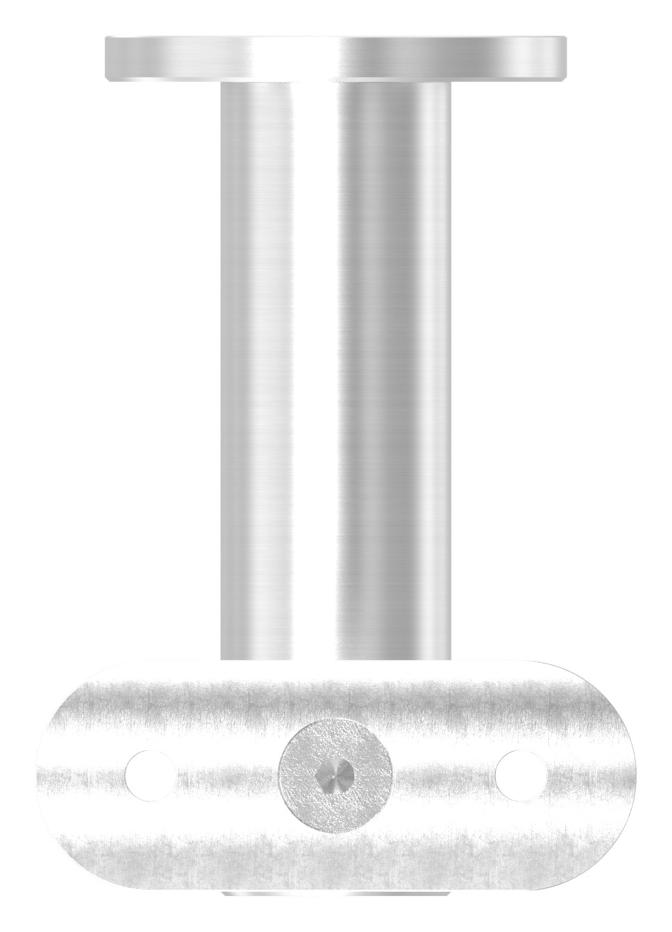 Handlaufhalter mit Handlaufanschlussplatte 42,4mm, V2A