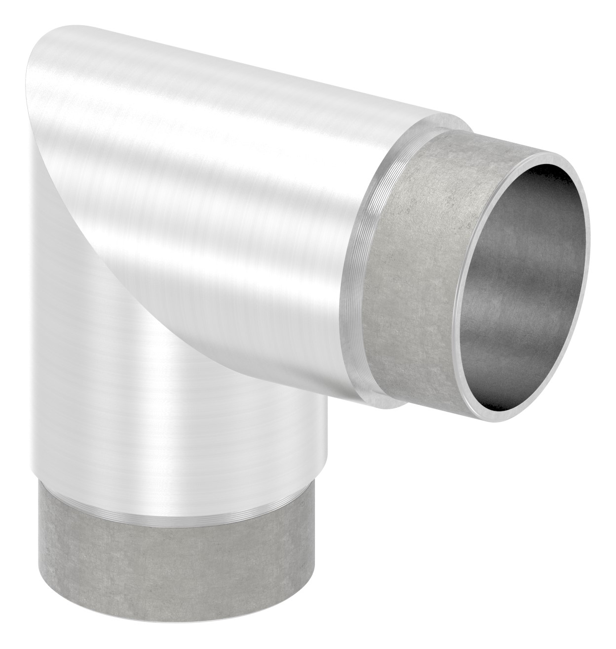 Eckstück 90°, für Rohr 48,3x2,0mm, V2A