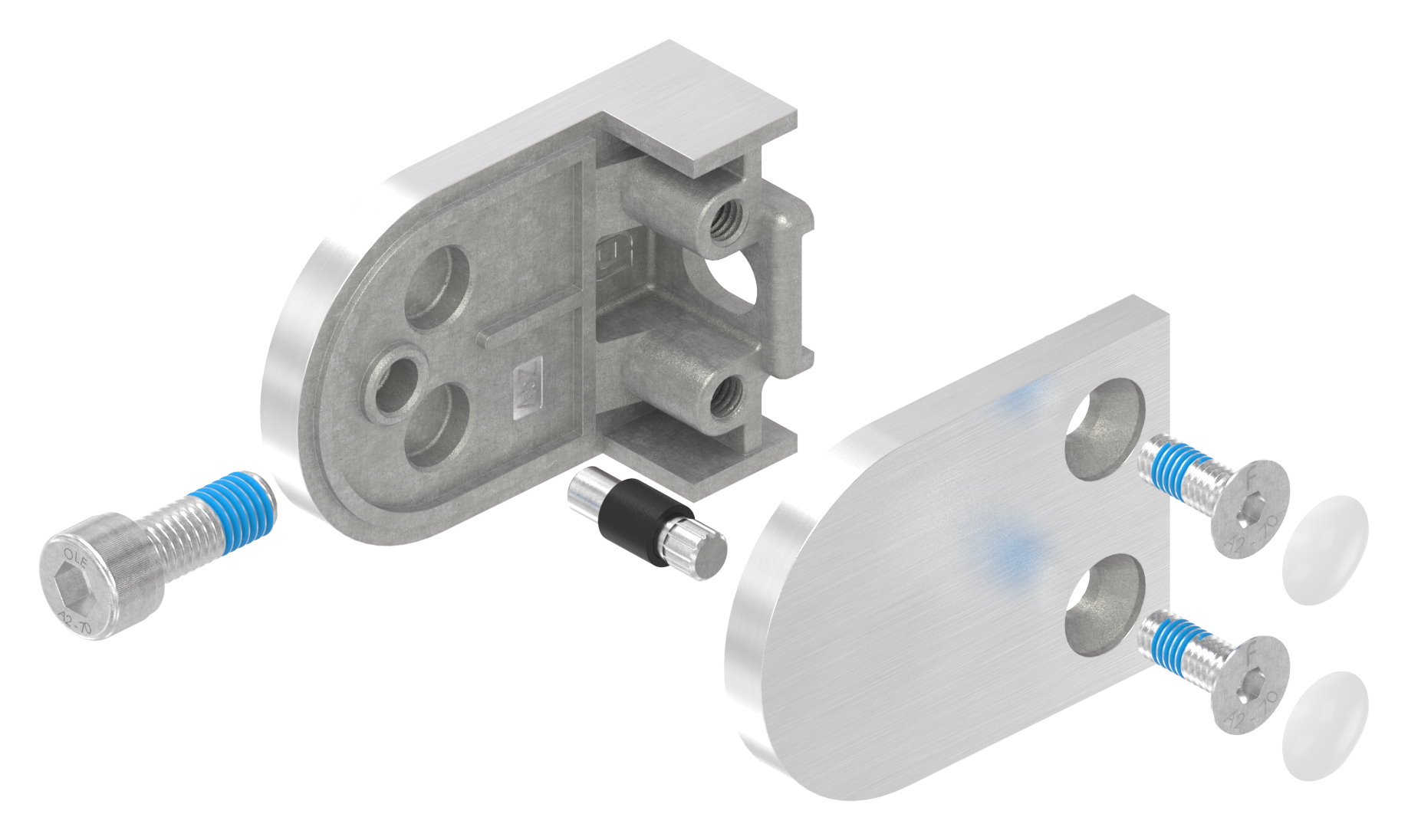 Glasklemme Mod. 32, Anschluss: gerade, V2A