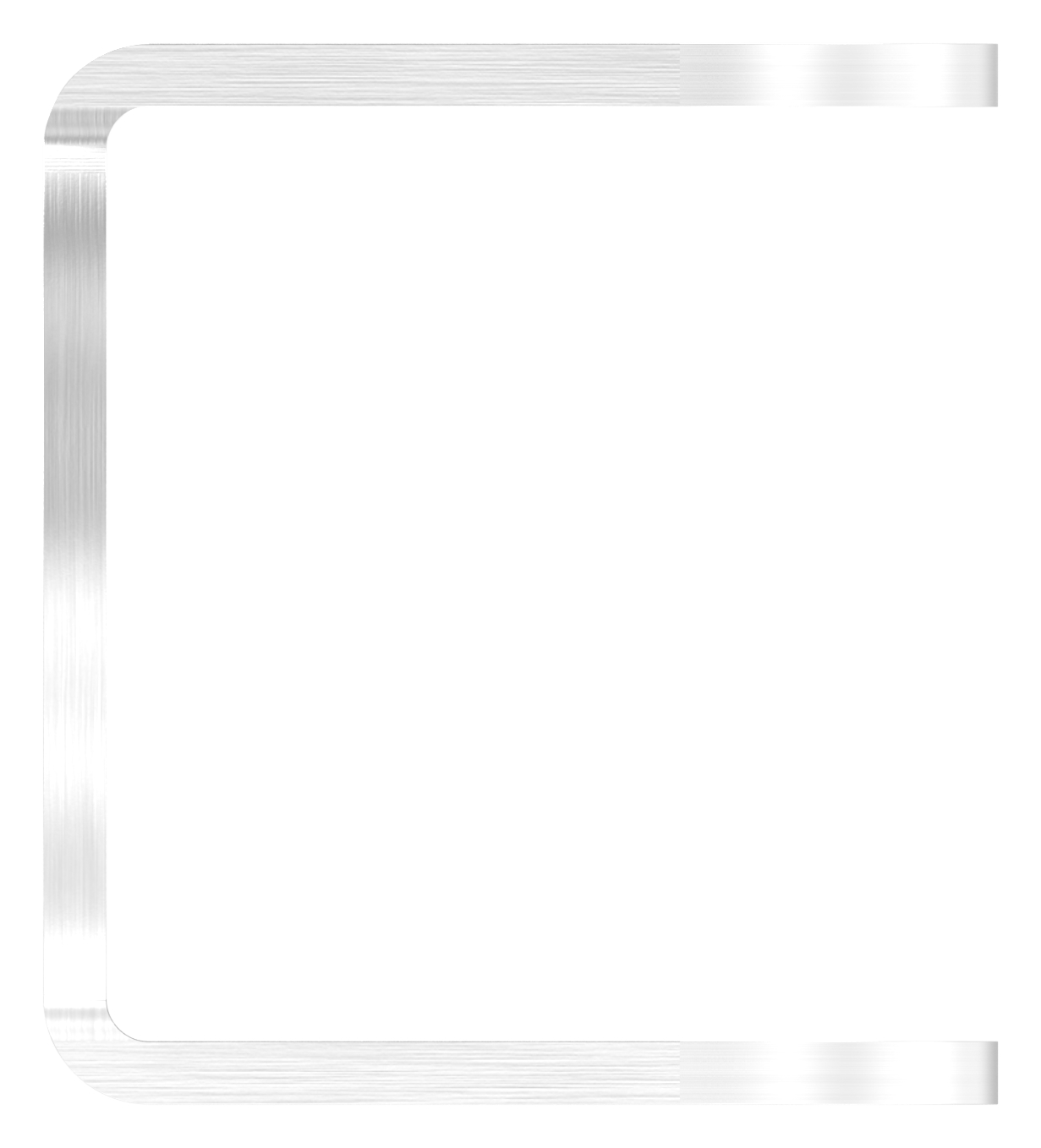 Wandbefestigung für Geländerpfosten 42,4mm, V2A