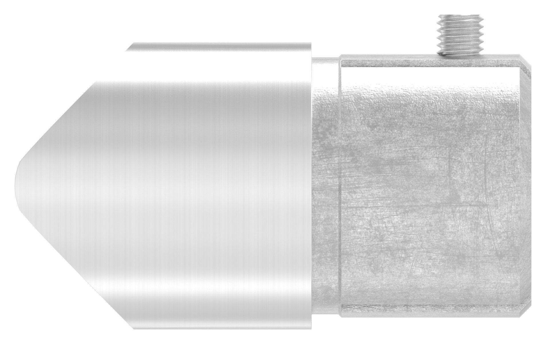 Anschlussstück 90°, Anschluss oben: 48,3mm, V2A