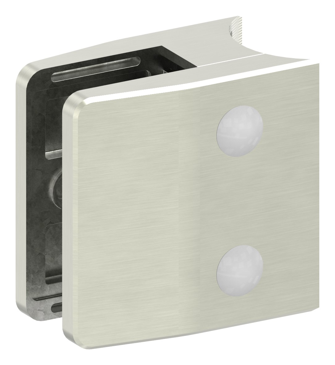 Glasklemme Mod. 35, Anschluss: 42,4mm, VA-Effekt Glasklemme Mod. 35, Anschluss: 42,4mm, VA-Effekt