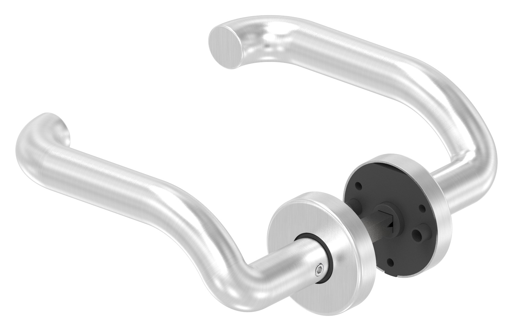 Türdrücker-Paar, drehbar, V2A