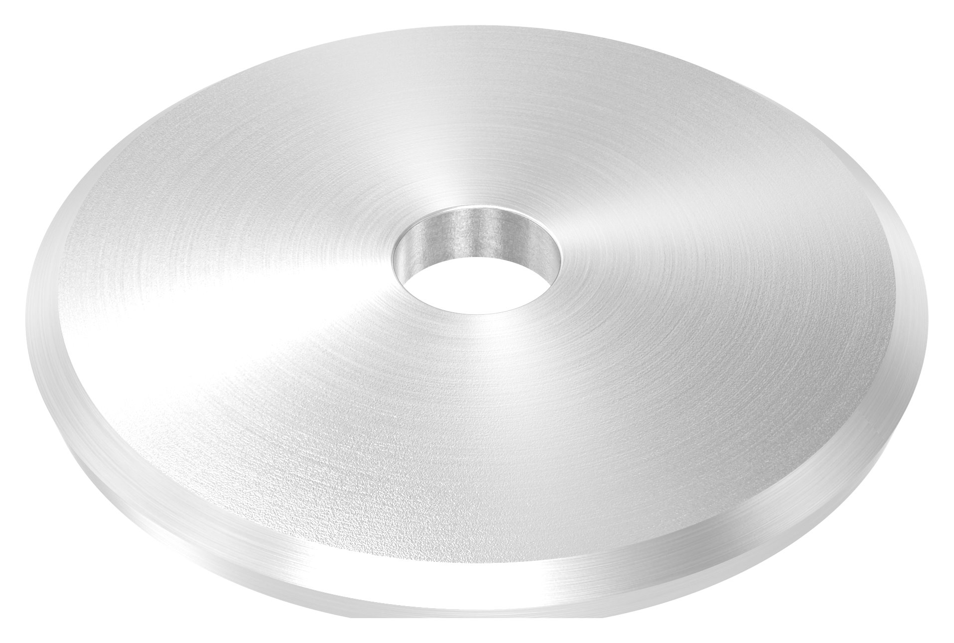 Ronde, Ø 68x5mm, gewölbt, mit Rundschliff, V2A