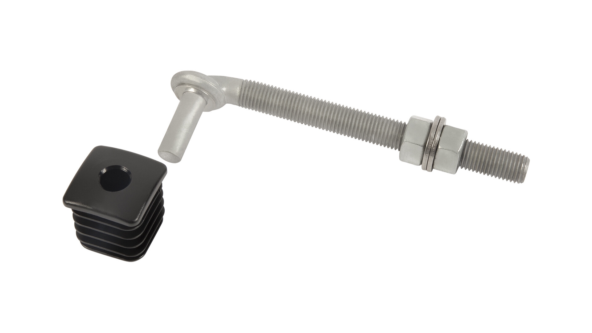 Torband M16 mit Länge 160mm für Rohr 40 x 40mm mit Polyamid-Kappen