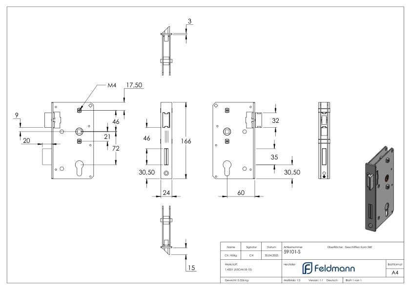 Schloss, passend zu 59101-240/ST