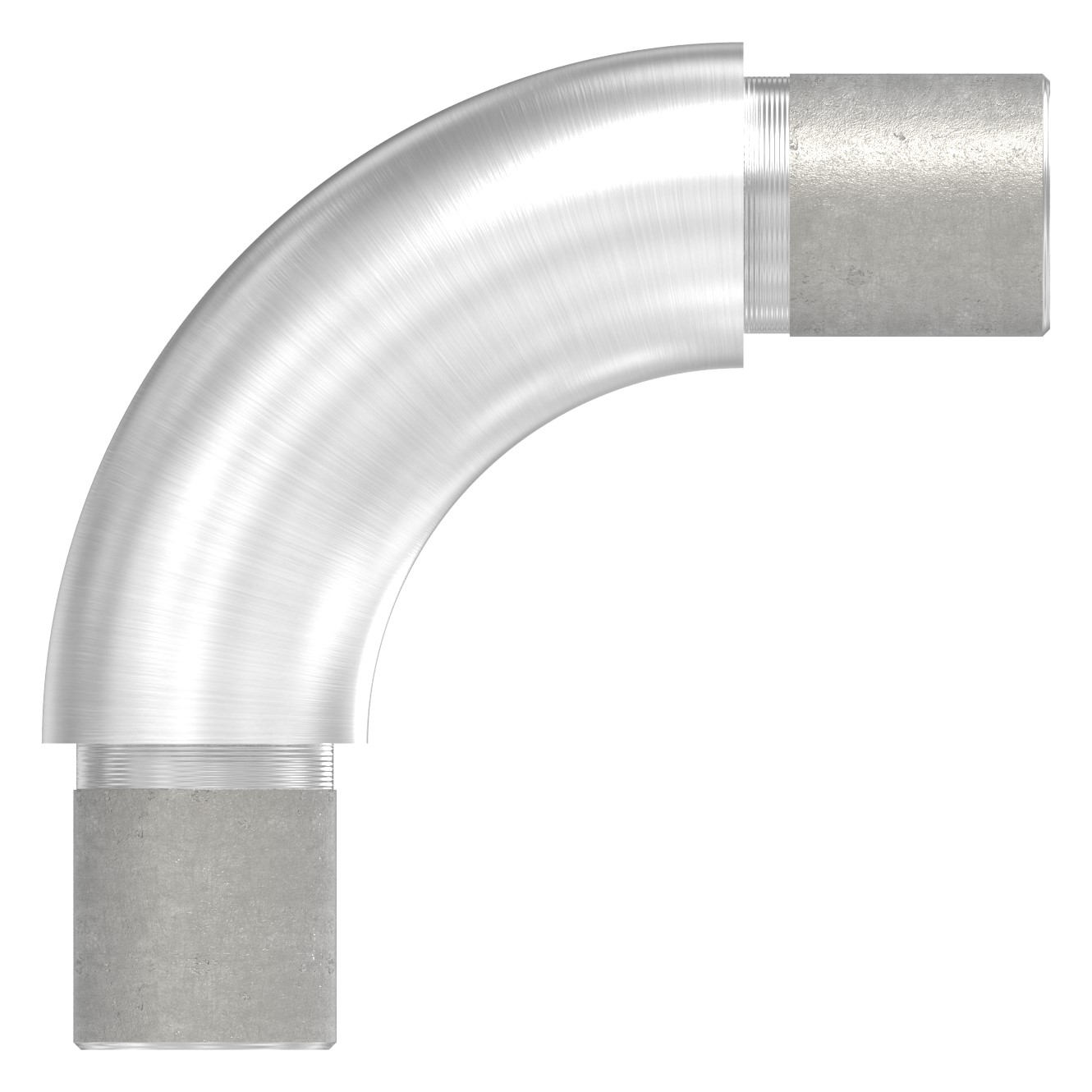 Rohrbogen 90°, für Rohr 21,3x2,0mm, V2A