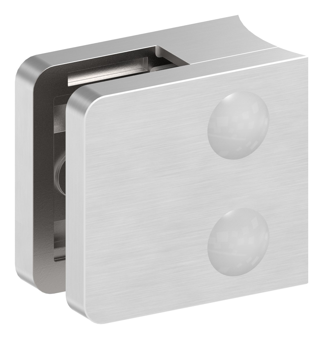 Glasklemme Mod. 31, Anschluss: 60,3mm, V4A Glasklemme Mod. 31, Anschluss: 60,3mm, V4A