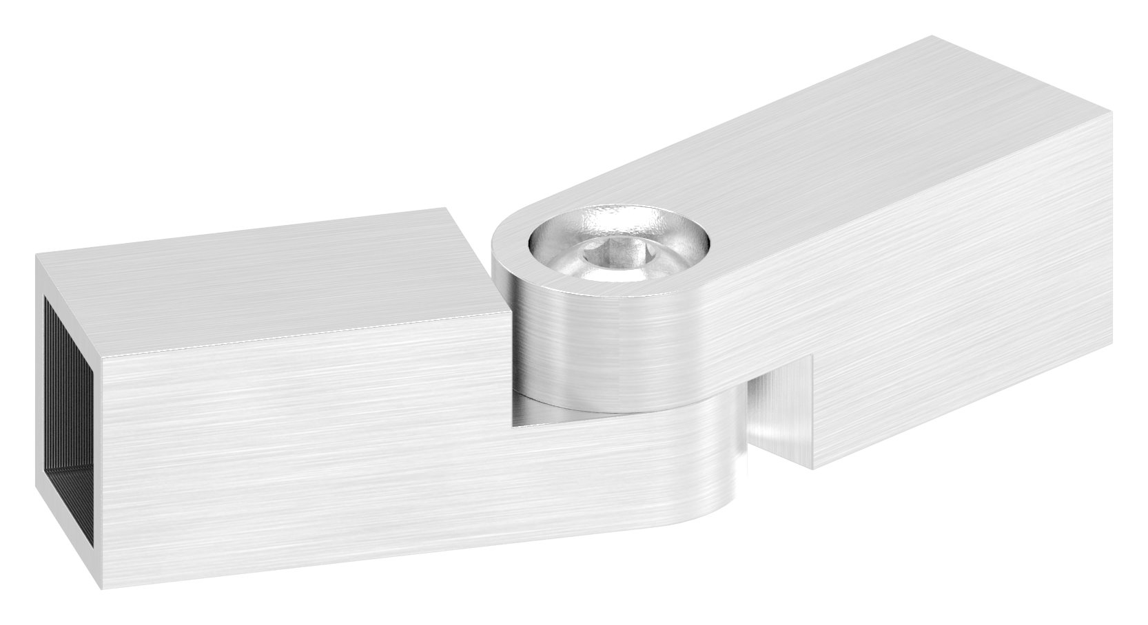 Verbinder mit Gelenk für Vierkant 12x12mm, V2A