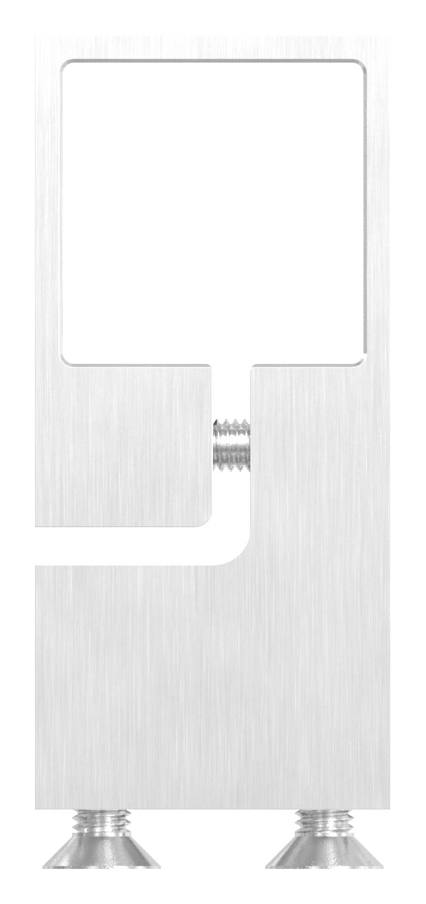 Spannring für Rohr 40x40mm, Wandabstand 60mm, V2A
