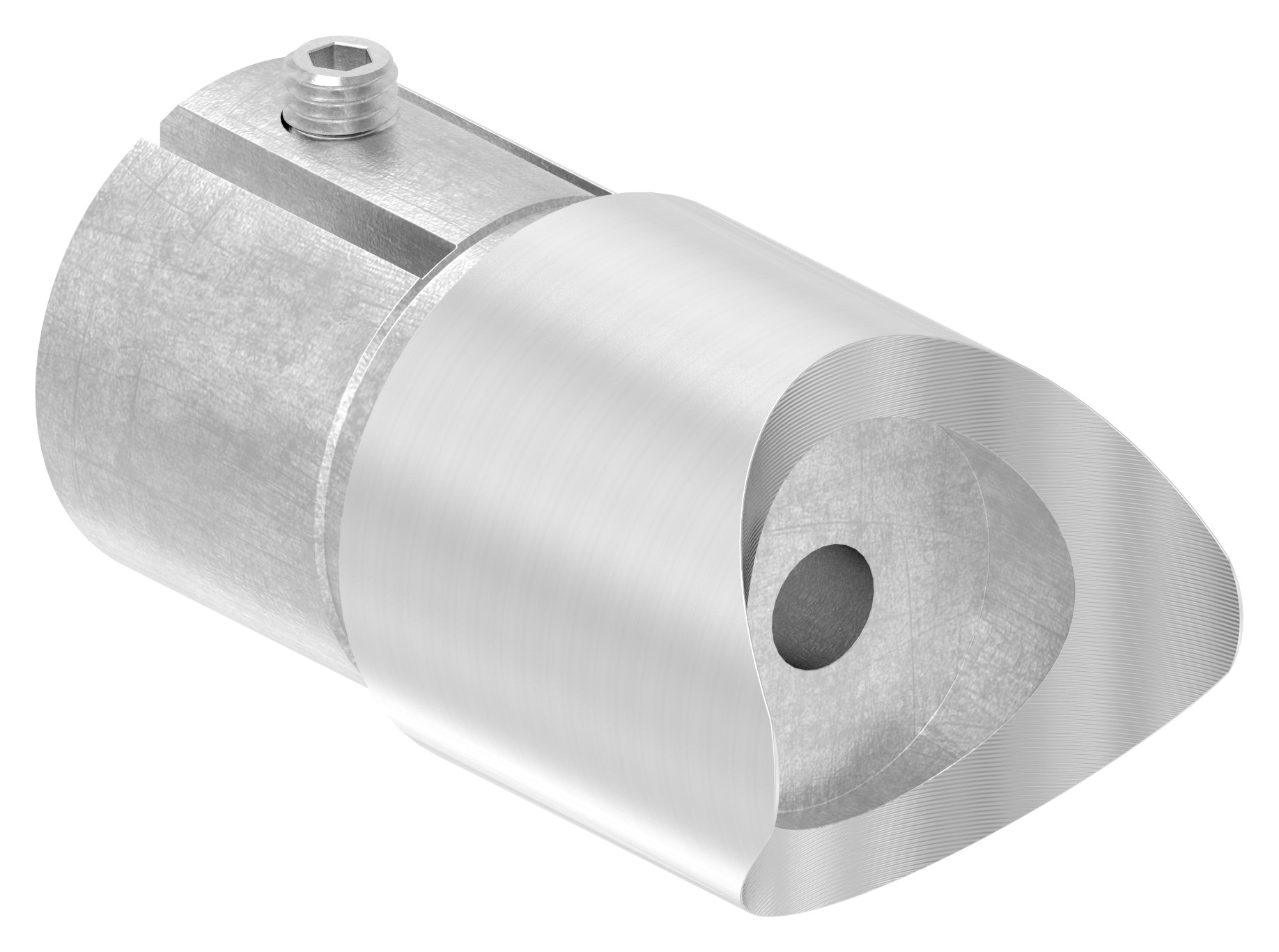 Anschlussstück 90°, Anschluss oben: 42,4mm, V2A