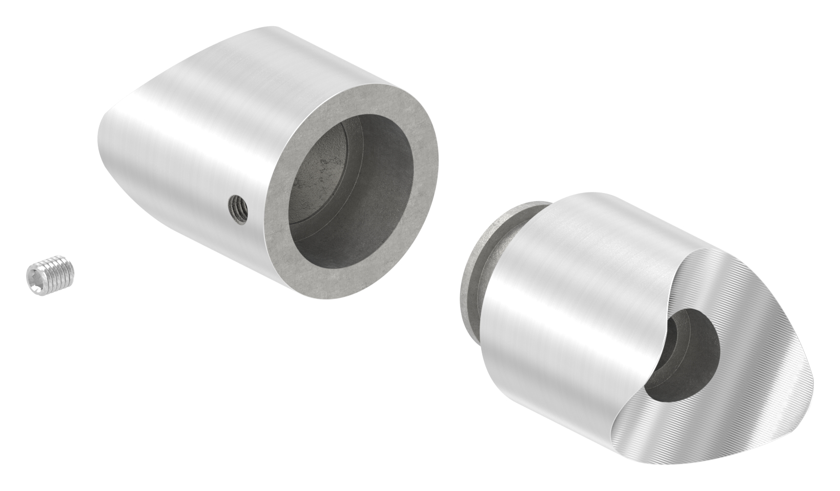 Rohrverbindungsstück von 33,7 / 33,7mm, V2A