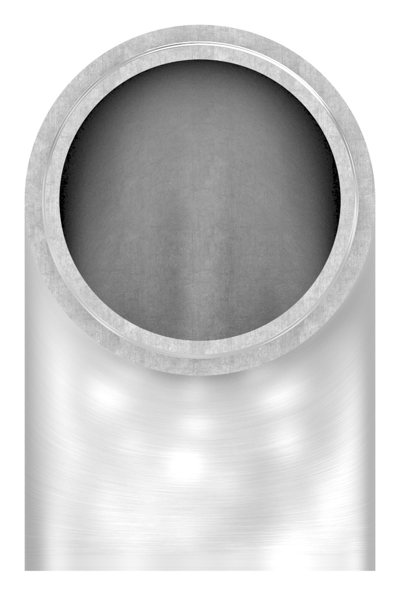 Endbogen 90° flach, für Rohr 42,4x2,0mm, V2A