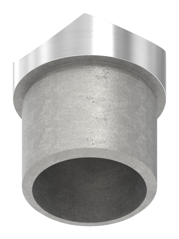 Rohrsattel, Anschluss oben: Rohr 42,4mm, V2A