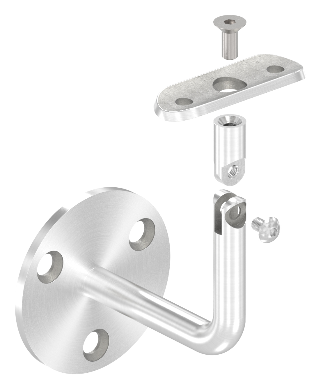 Handlaufhalter mit Halteplatte 42,4mm