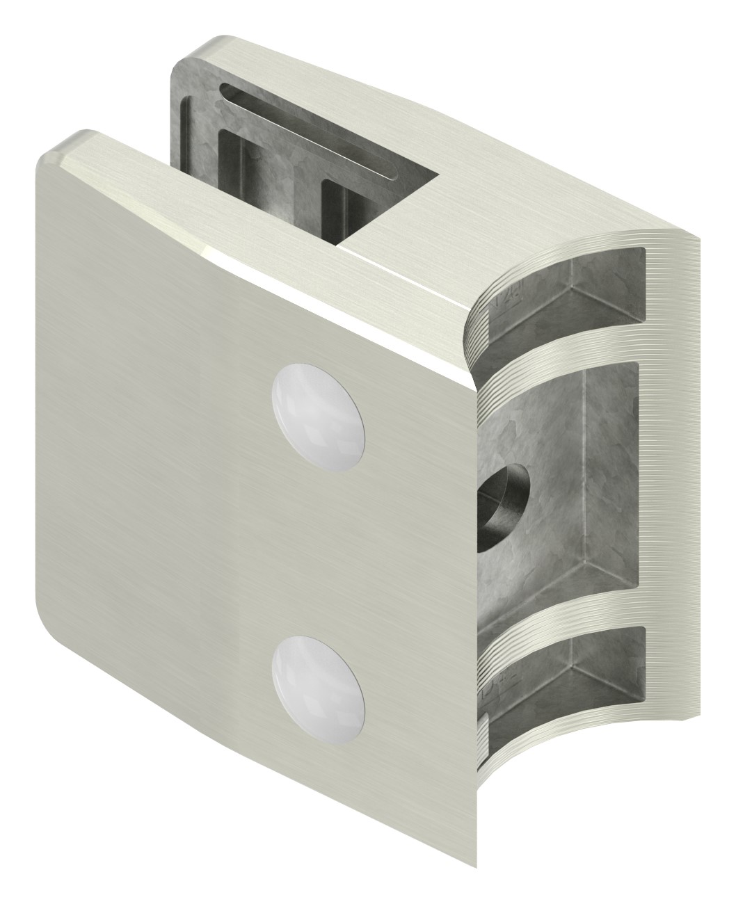 Glasklemme Mod. 35, Anschluss: 42,4mm, VA-Effekt Glasklemme Mod. 35, Anschluss: 42,4mm, VA-Effekt