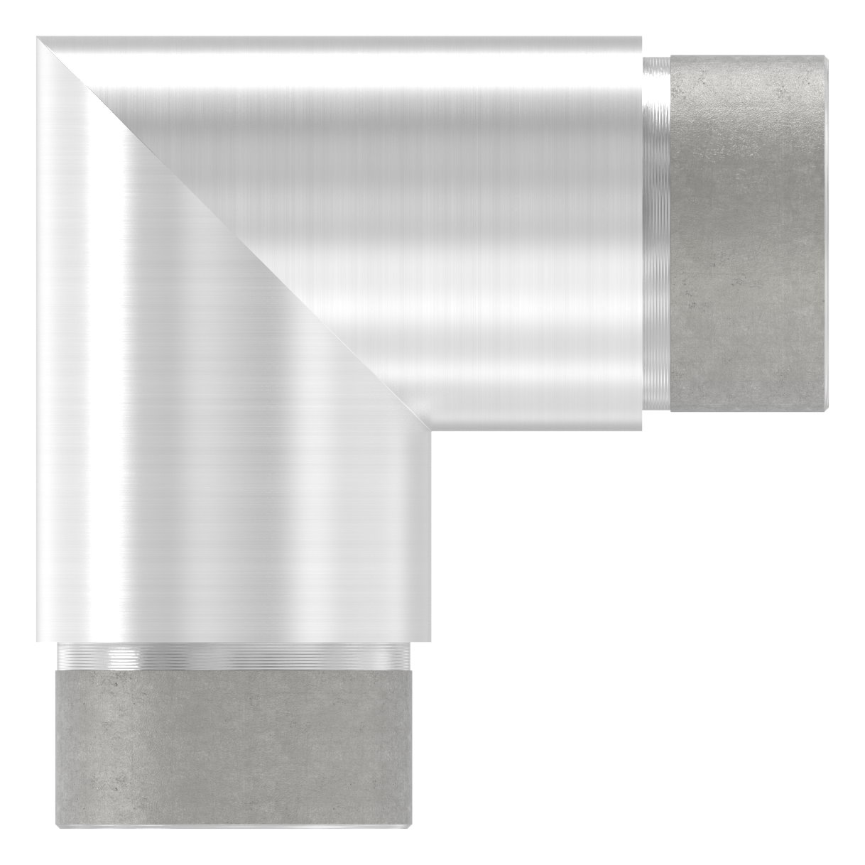 Eckstück 90°, für Rohr 42,4x2,0mm, V2A