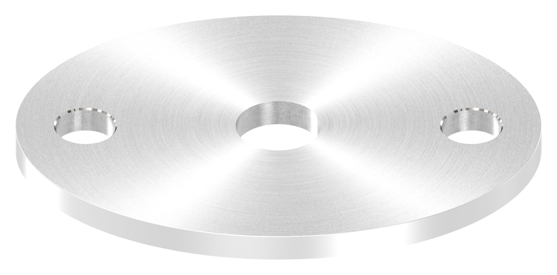 Ronde oval, 75x55x4mm, mit Rundschliff, V2A