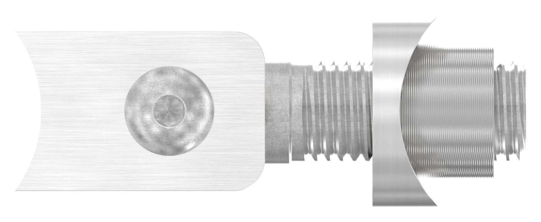 Torband mit Gewindehülse M16 für Rohr 42,4mm, V2A