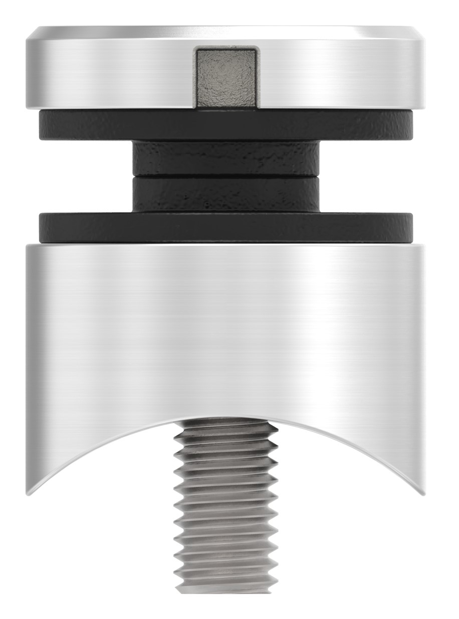 Glaspunkthalter 30mm, Anschluss: 42,4mm, V2A