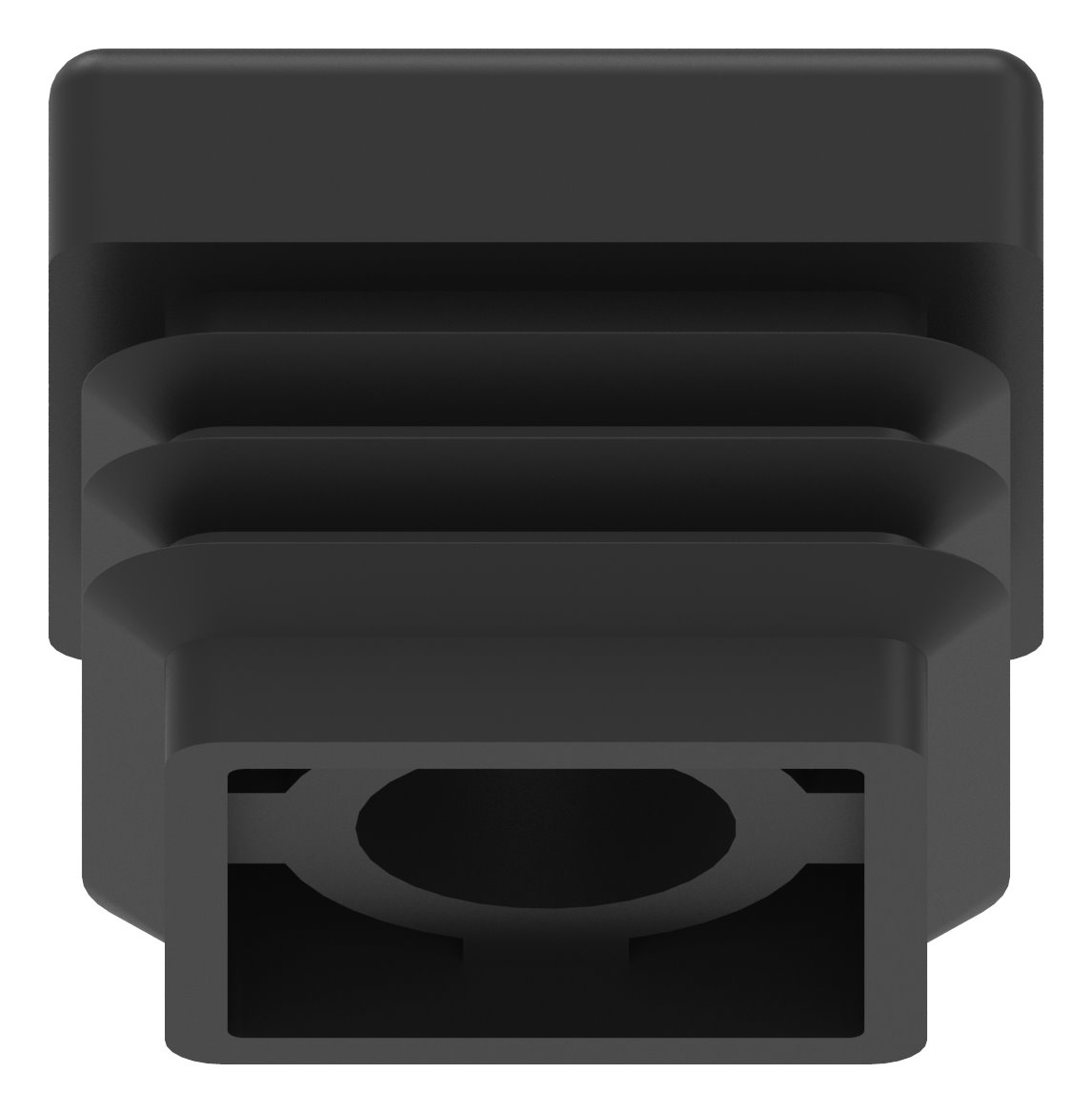 Kunststoffkappe für Quadratrohr 30x30mm mit M10