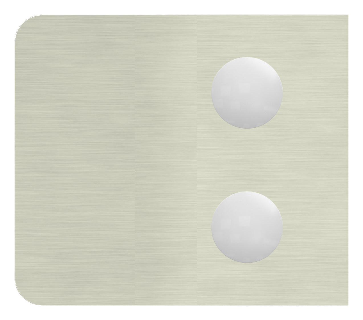 Glasklemme Mod. 14, Anschluss: 42,4mm, VA-Effekt Glasklemme Mod. 14, Anschluss: 42,4mm, VA-Effekt