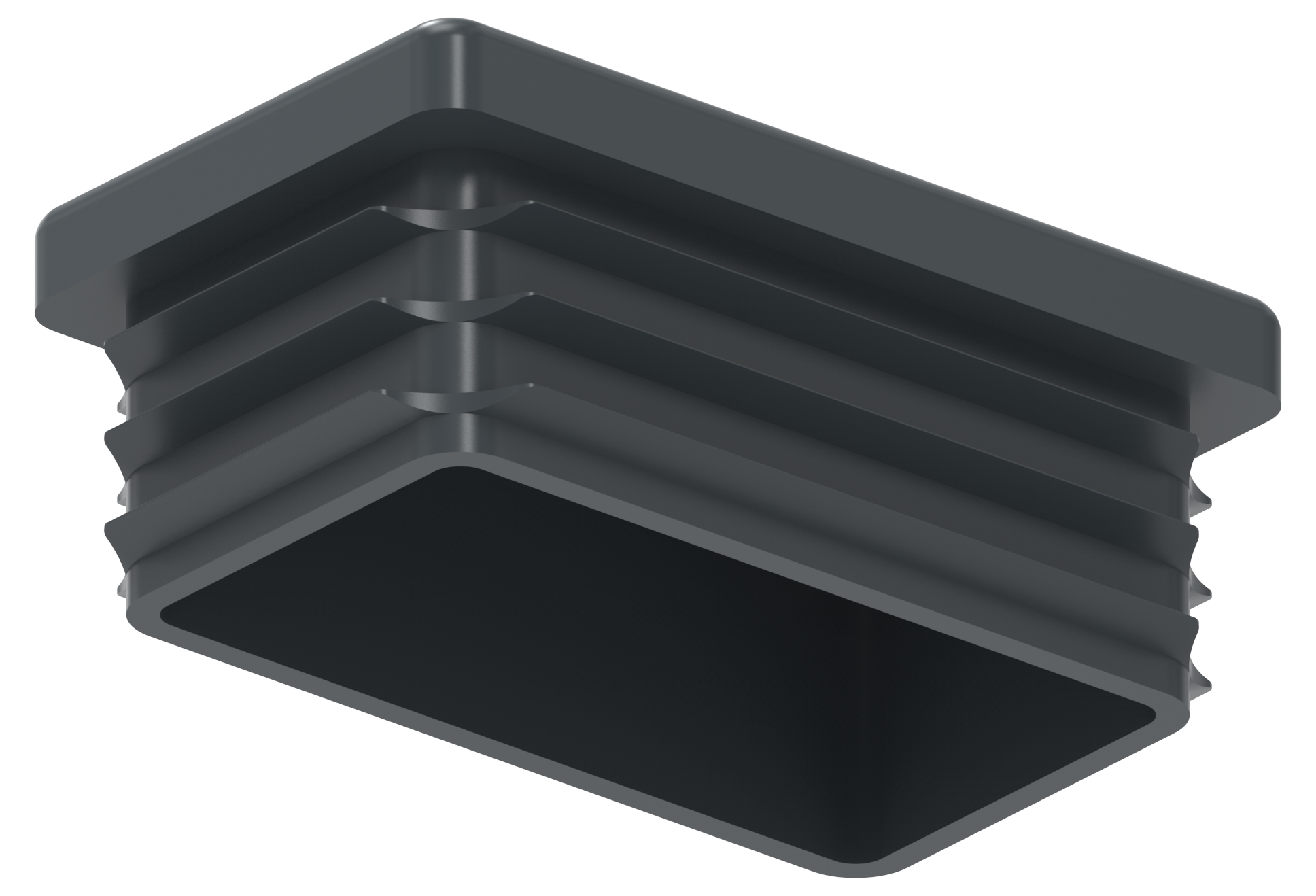 Kunststoffkappe für Rechteckrohr 50x30mm