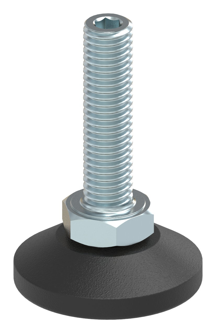 Stellfuß mit Justierschraube mit Innensechskant