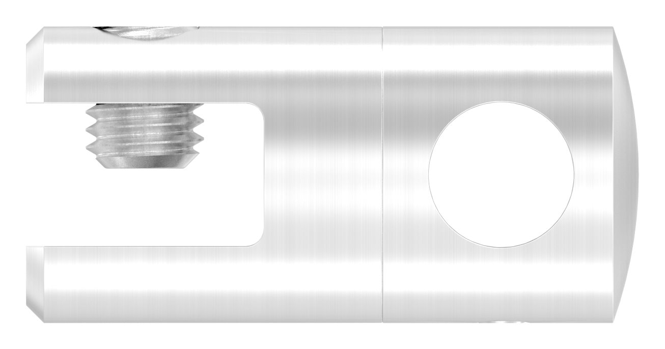 Plattenhalter mit Bohrung 12,2mm, V2A