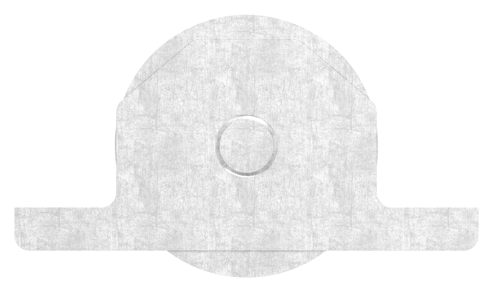 Schiebetorrolle, Rundrille, Ø 88mm, V2A Schiebetorrolle, Rundrille, Ø 88mm, V2A