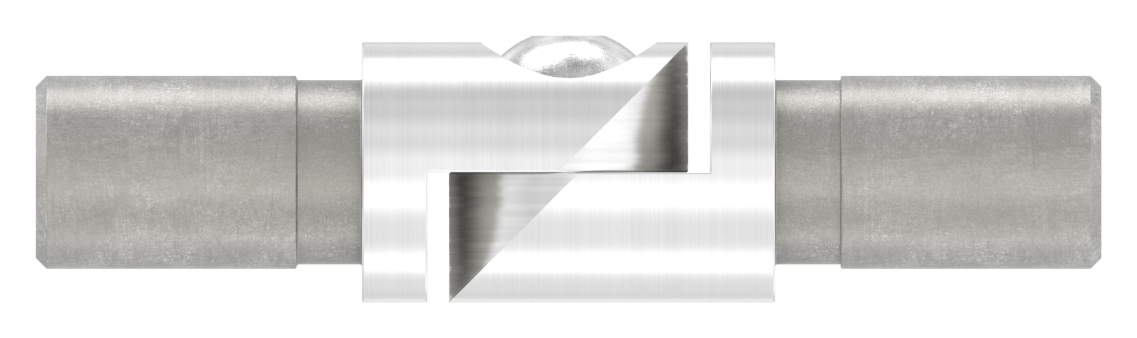 Rohrverbinder mit Gelenk für Rohr 12,0x1,5mm, V2A