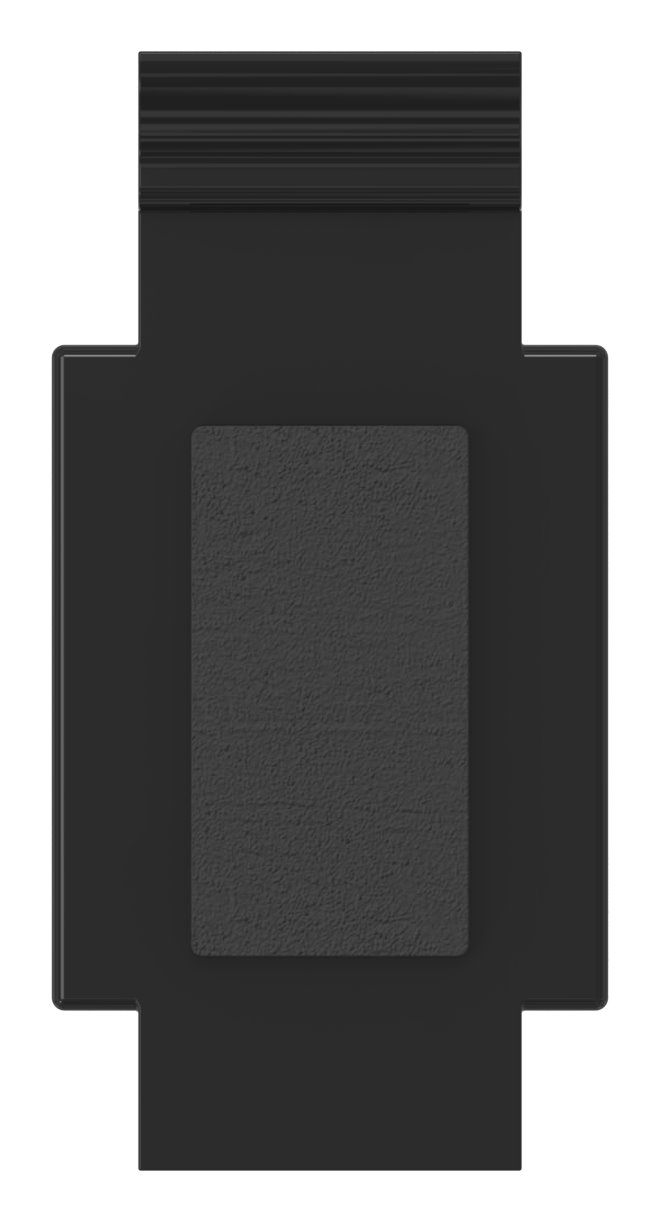 Sicherungsplatte für Mod. 14 , Zink roh pulverbeschichtet in RAL 9005 glänzend Sicherungsplatte für Mod. 14 , Zink roh pulverbeschichtet in RAL 9005 glänzend
