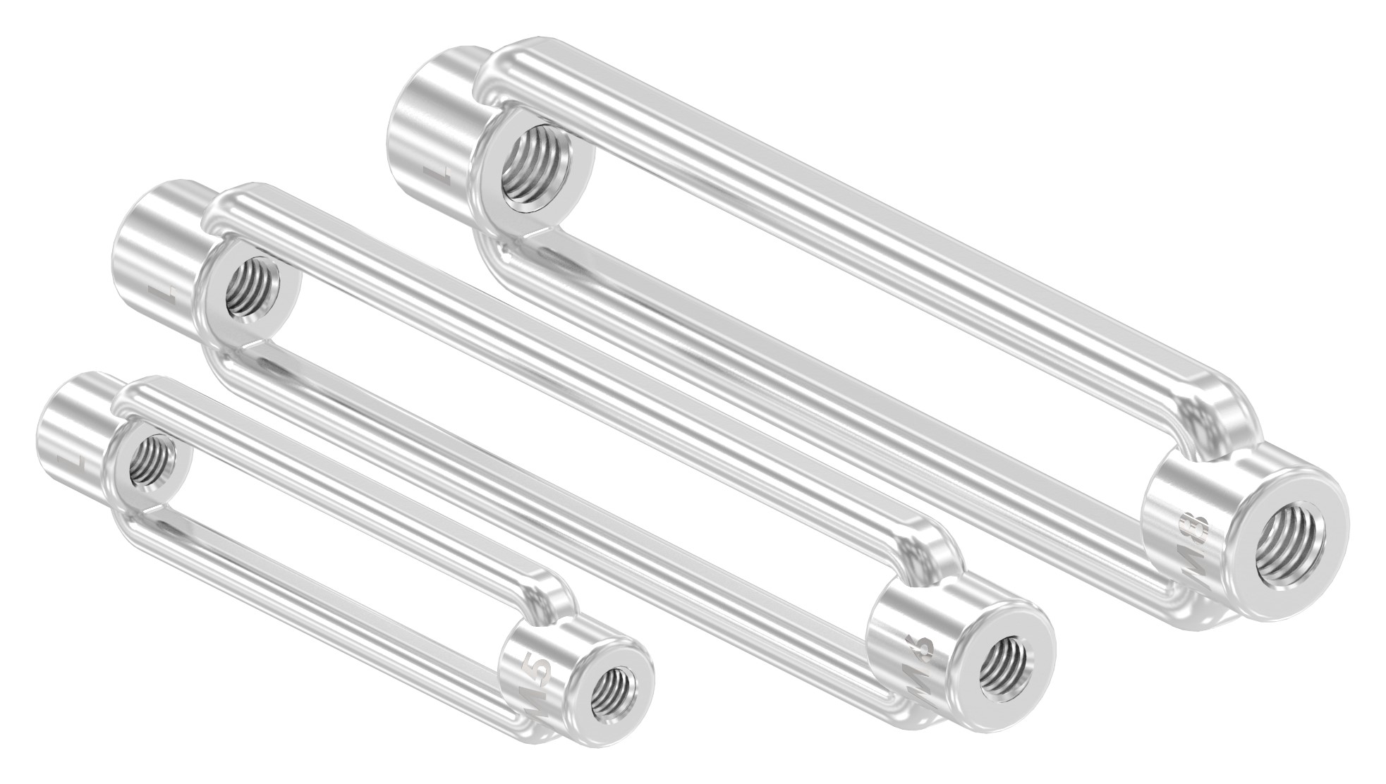 Spannschloss mit Gewinde M8, V4A