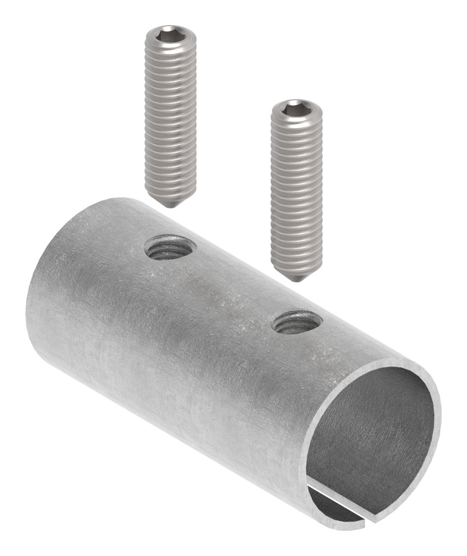 Verbindungshülse für Rohr 33,7x2,5mm, V2A