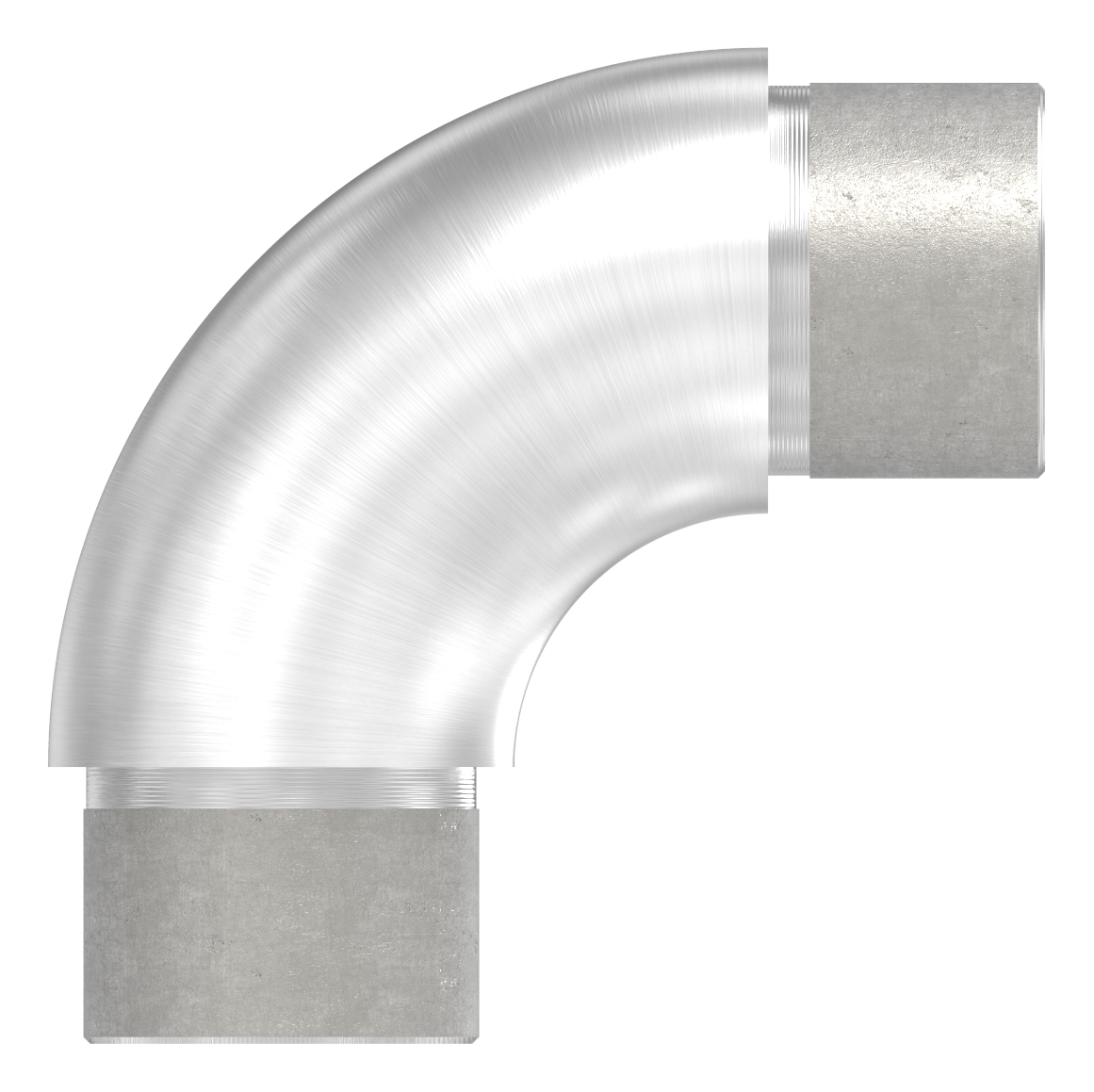 Rohrbogen 90°, für Rohr 33,7x2,5mm, V2A