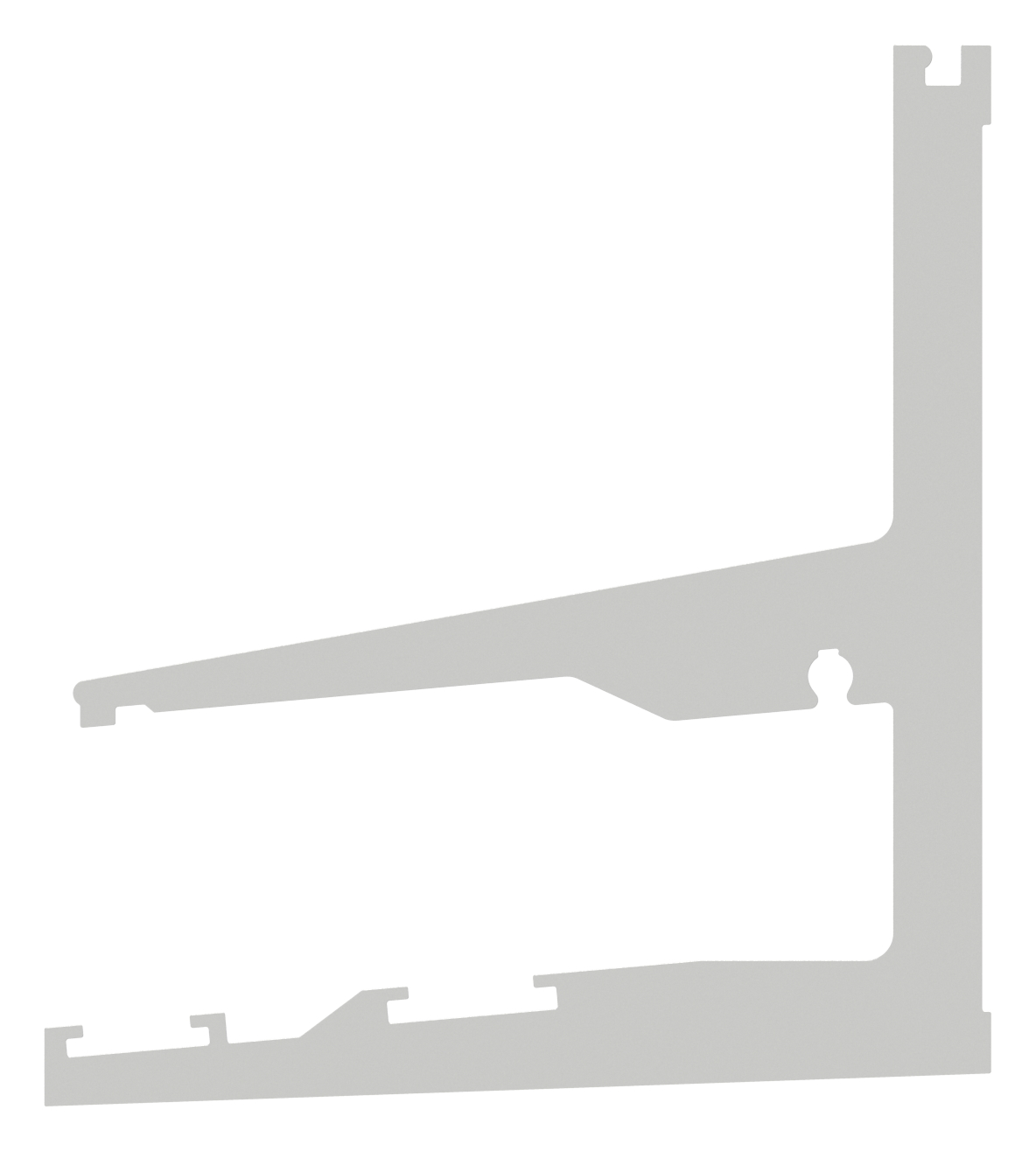 Vordachprofil eleganza canopy, L: 2205mm, RAL7016