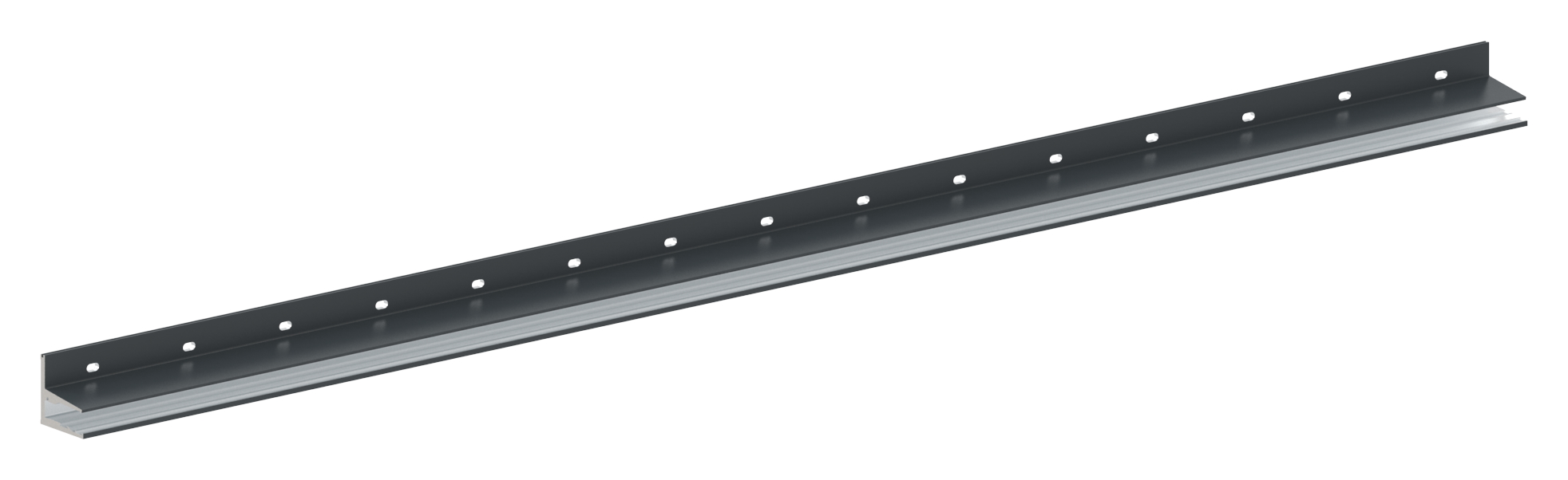 Vordachprofil eleganza canopy, L: 3000mm, RAL7016