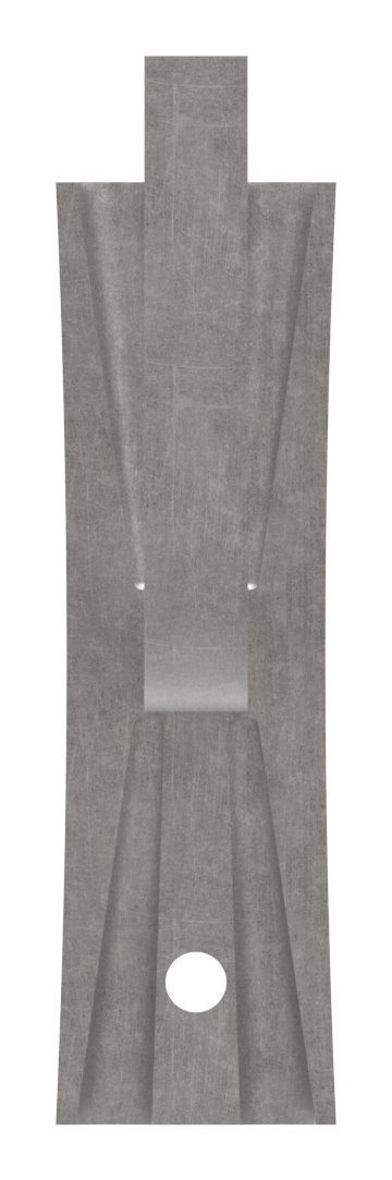Handlaufträger mit Ronde flach, 110x34x6mm
