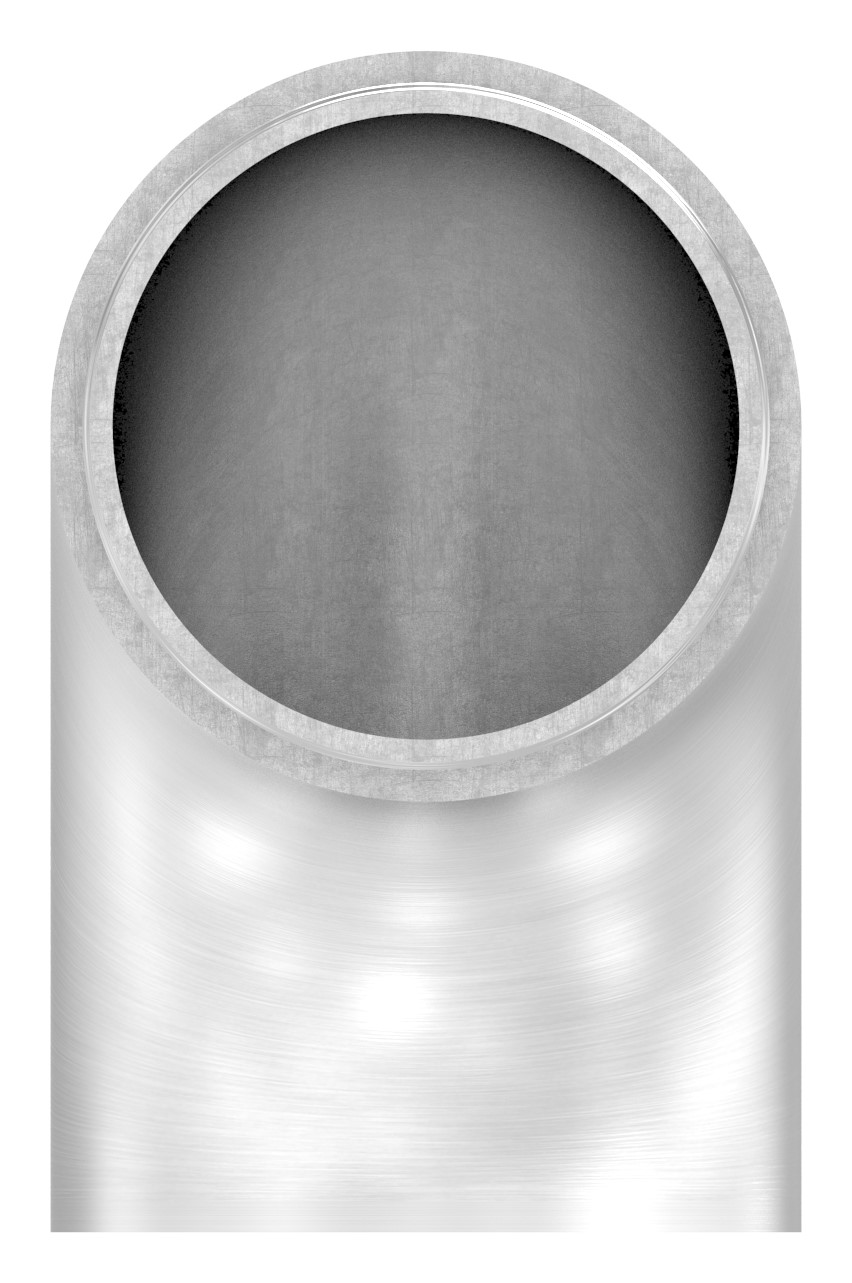 Endbogen 90° flach, für Rohr 48,3x2,0mm, V2A