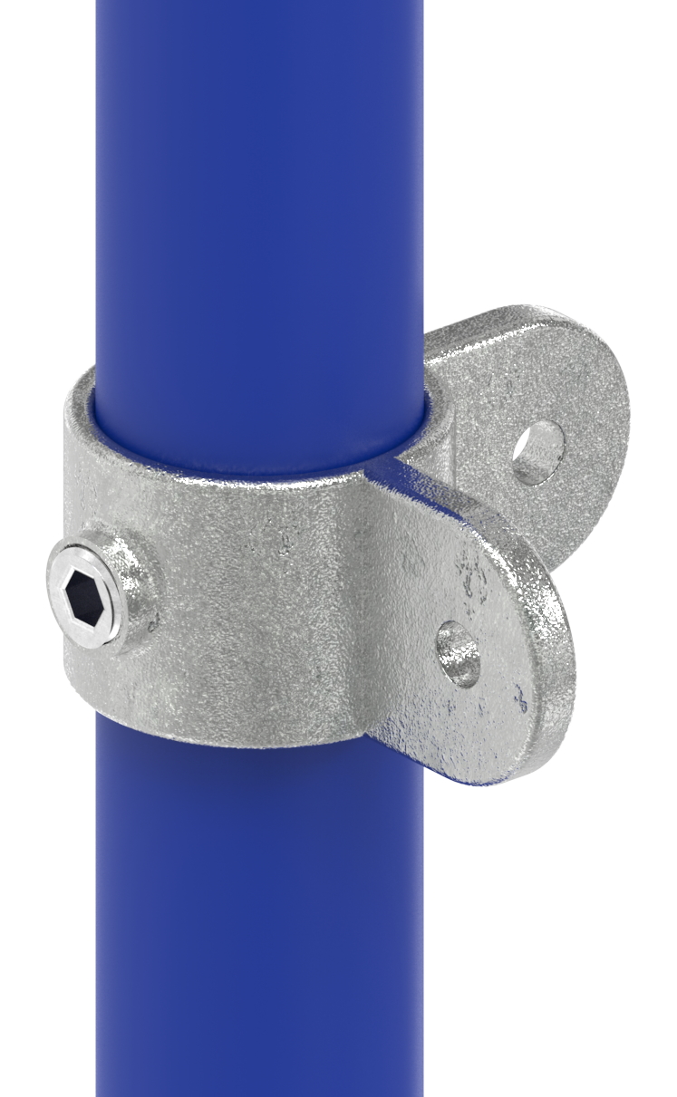 Halter mit 2 Laschen, 90°, für Rohr Ø 48,3mm