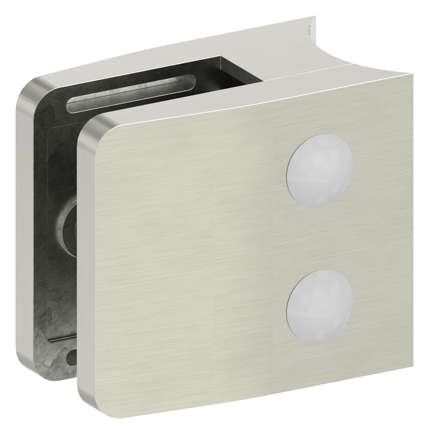 Glasklemme Mod. 14, Anschluss: 42,4mm, VA-Effekt Glasklemme Mod. 14, Anschluss: 42,4mm, VA-Effekt