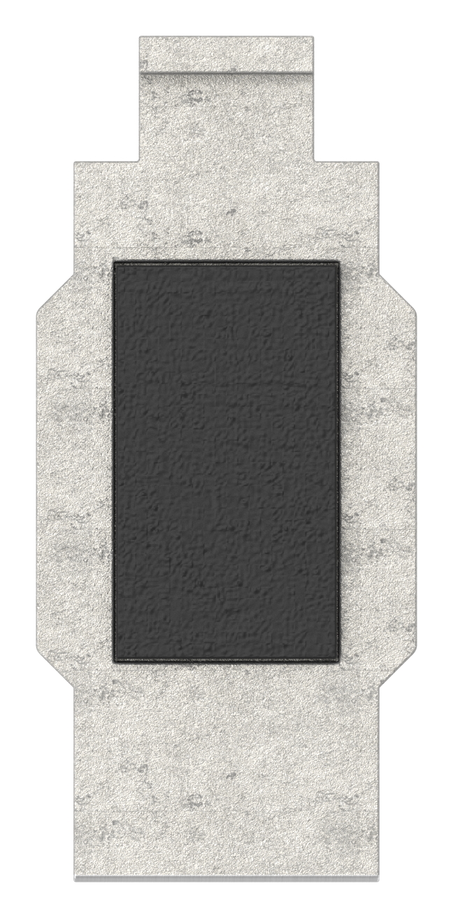 Sicherungsplatte für Mod. 45 , V4A Sicherungsplatte für Mod. 45 , V4A