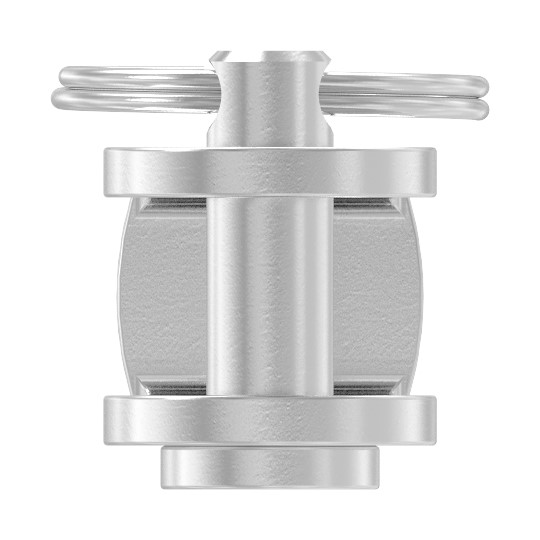 Gabelterminal mit Außengew. M6 rechts, V4A