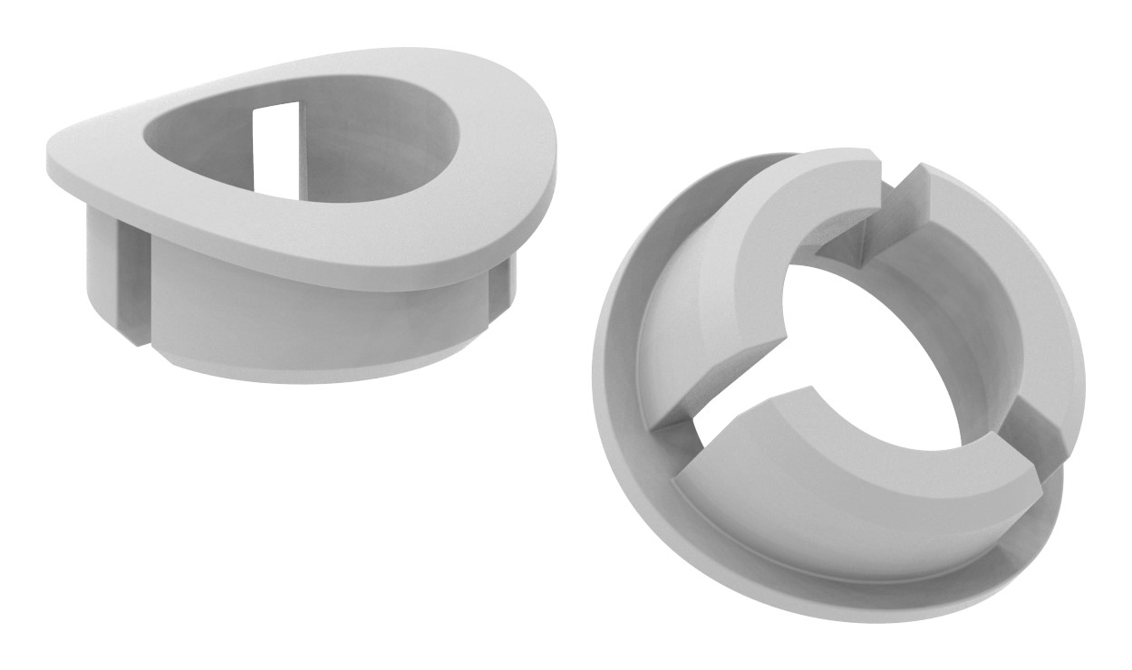 Steckmuffe aus Kunststoff für 12mm / Ø 33,7 - 45mm